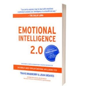 Emotional Intelligence 2.0 hardcover Book - White & Orange